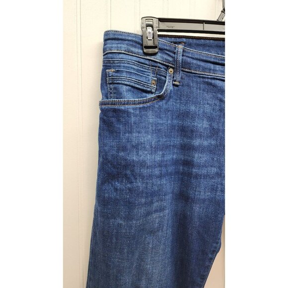 Mavi Mens Zach Jeans Mid-Rise Dark Wash Straight-Leg Denim Pants 36/32 - Picture 4 of 12